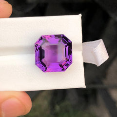 17 Carats Advanced Asscher Cut Loose Amethyst