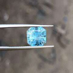 3 Carats Affordable Asscher-Cut Loose Aquamarine