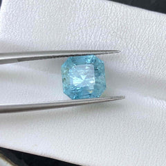 3 Carats Affordable Asscher-Cut Loose Aquamarine