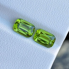 Peridot Gemstone Pair