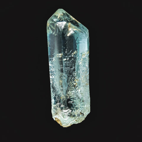 9.85 Gram Natural Etched Aquamarine Crystal with Unusual Bullet Termination
