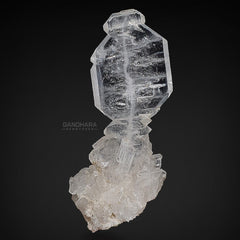 Artistic Faden Quartz on Crystalized Matrix