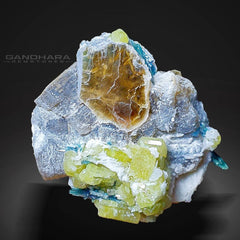 Beautiful Combination of Indicolite Tourmaline with Apatite