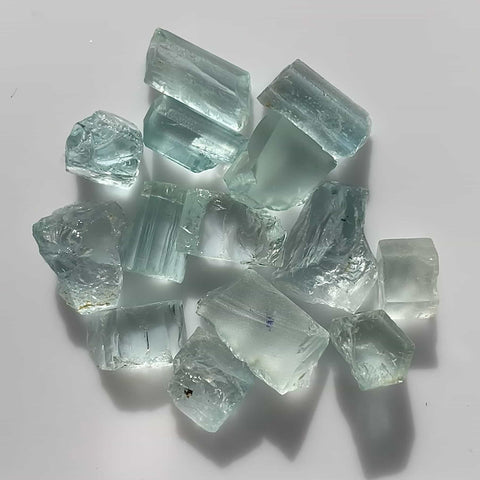 Beautiful Facet Rough Aquamarine Gemstones Lot