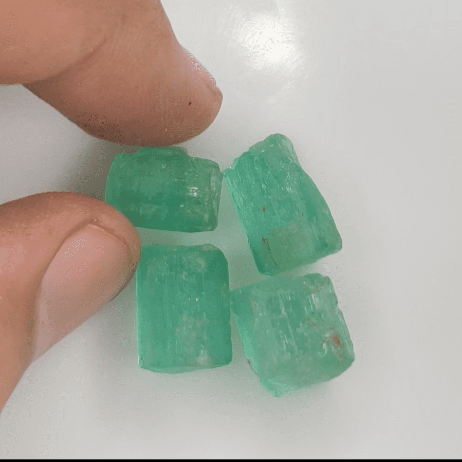 Beautiful Facet Rough Emerald Crystals
