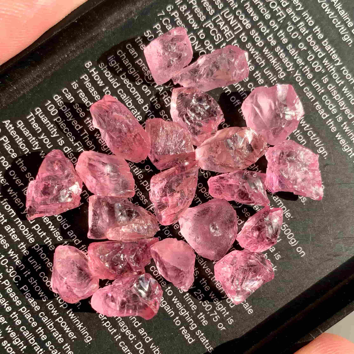 Beautiful Facet Rough Pink Spinel Lot
