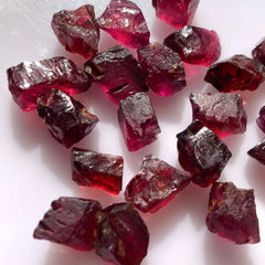 Faceting Rough Garnet from Tanzania