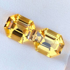 Beautiful Honey Golden Citrine Pair