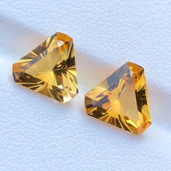 Beautiful Loose Golden Citrine Pair