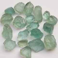 Beryl: 26.20 Grams Beautiful Lot of Faceting Rough Light Green Beryl