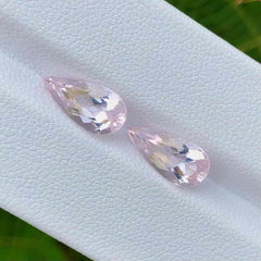 3.15 Carats Morganite Pair