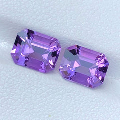 3.45ct Loose Amethyst Pair