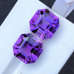 Buy 17ct Loose Amethyst Pair Online