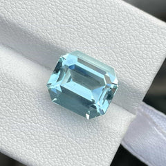 4.88 Carats Beautiful Sky Blue Aquamarine Gemstone