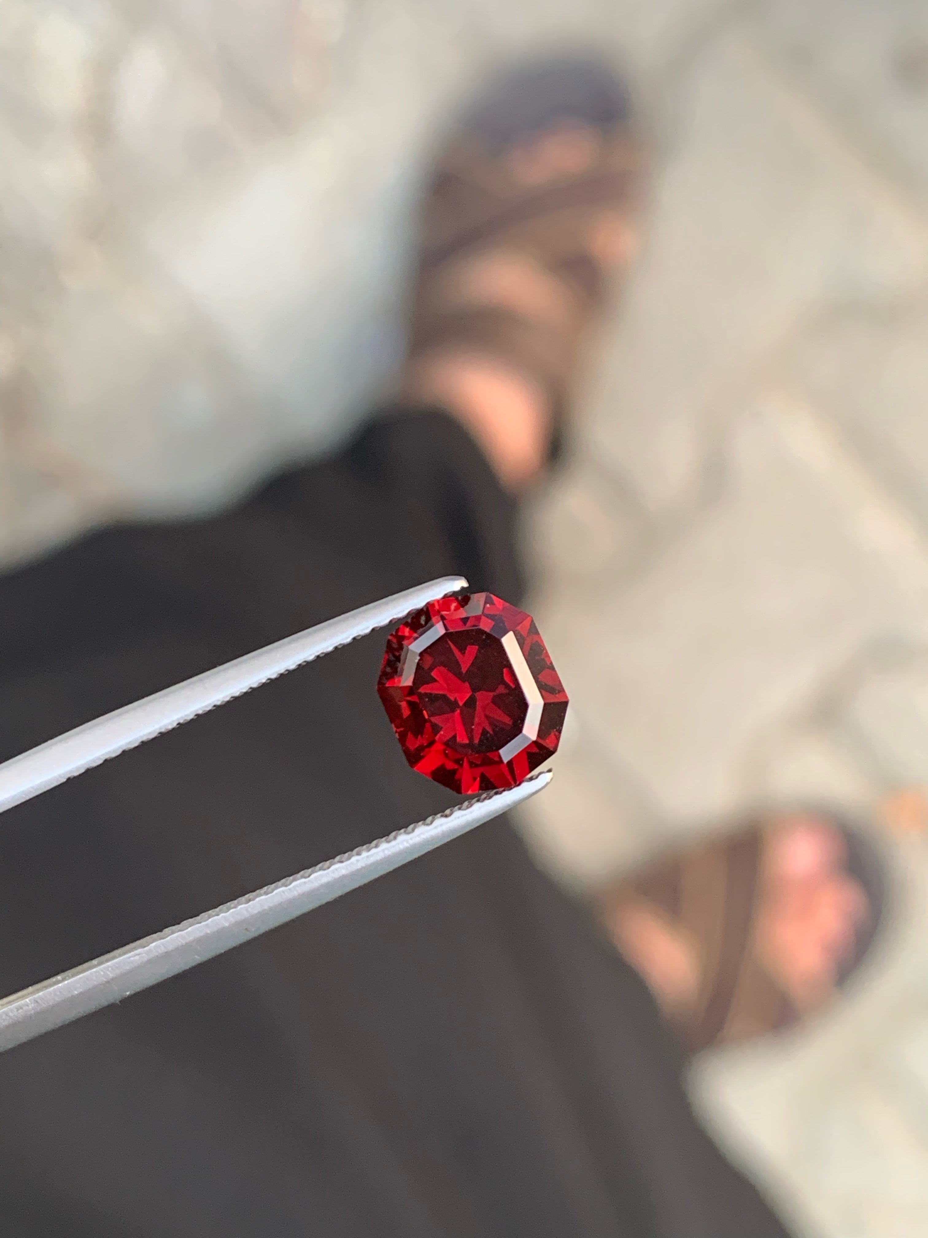 Beautiful Bright Red Natural Garnet Gemstone