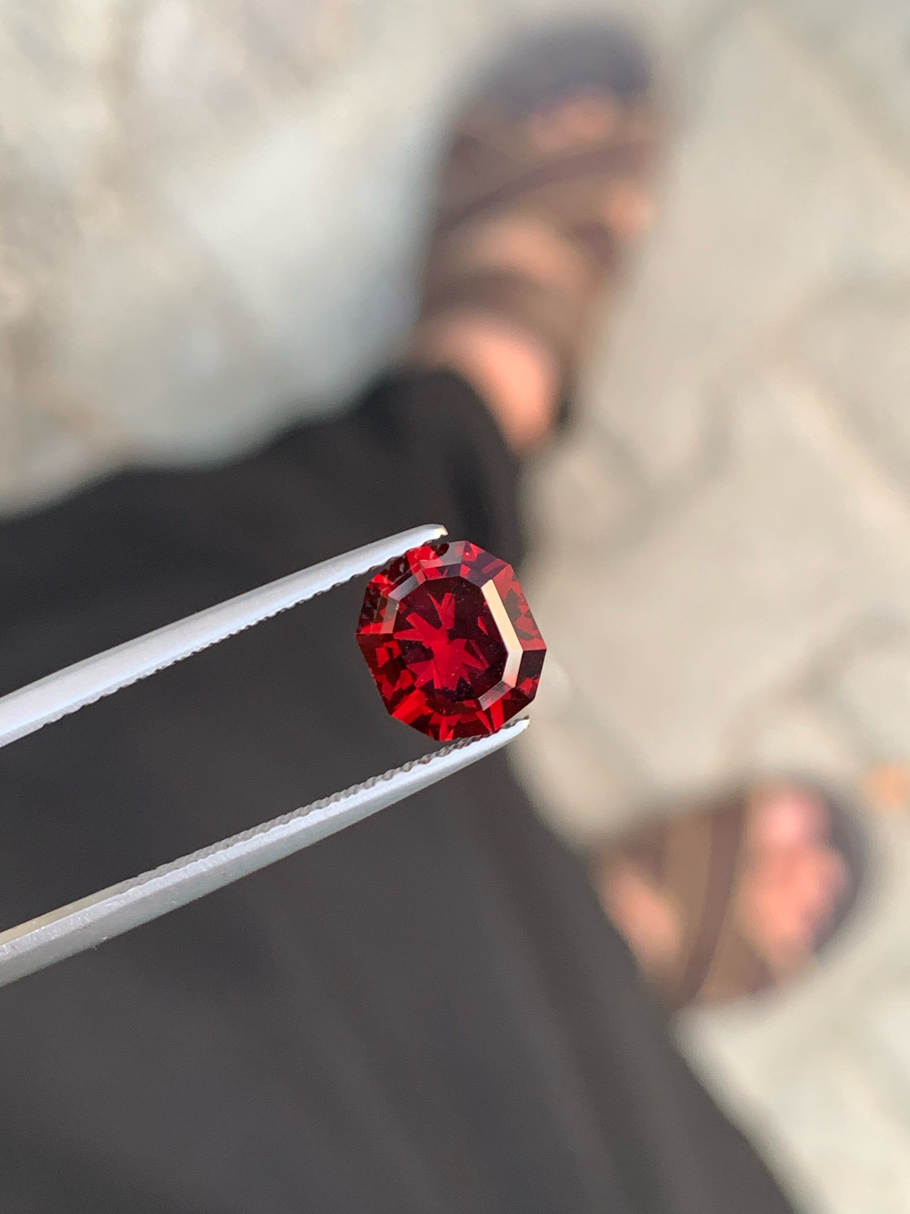 Beautiful Bright Red Natural Garnet Gemstone