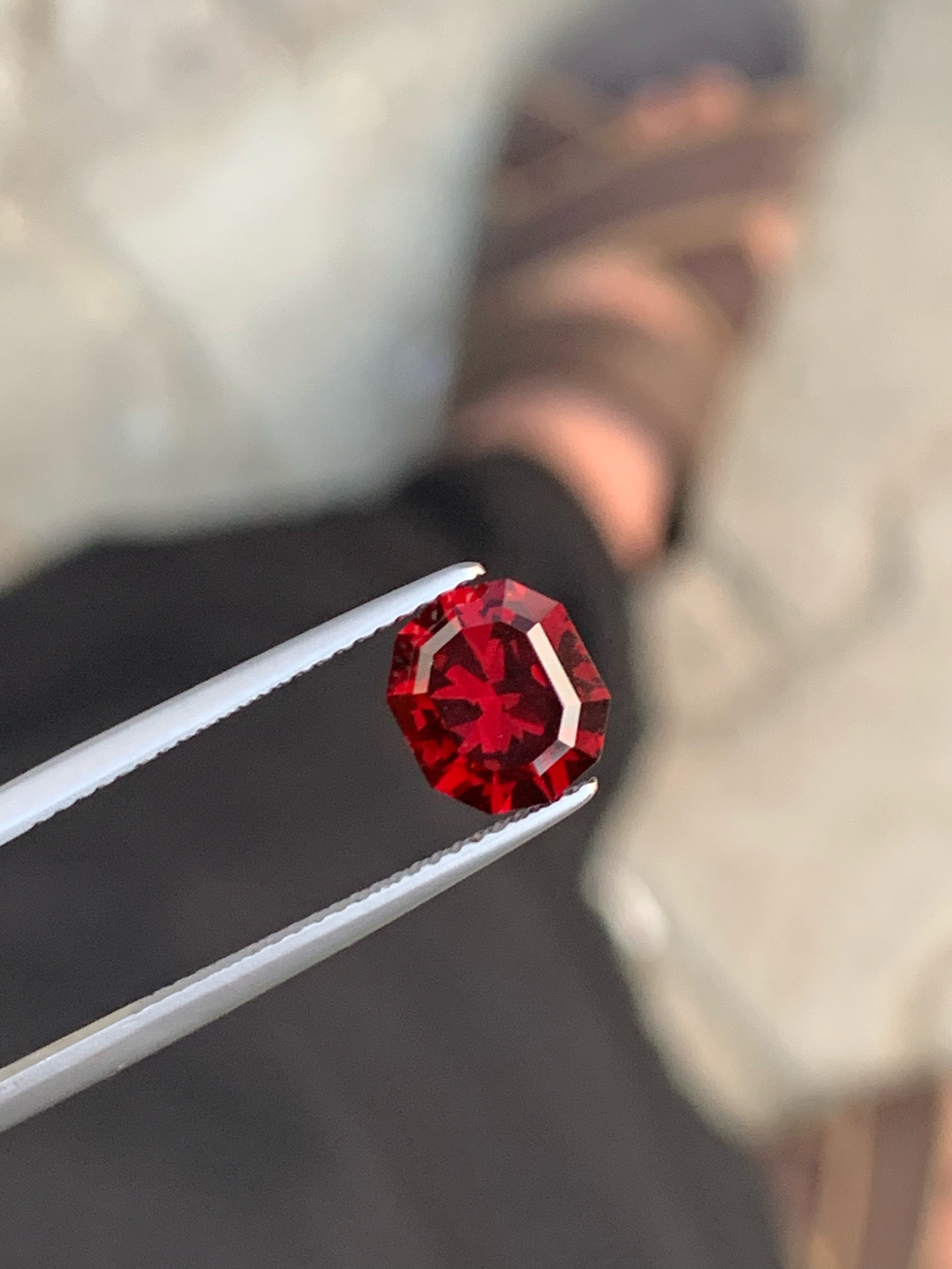 Beautiful Bright Red Natural Garnet Gemstone