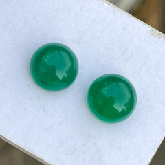 Beautiful Green Agate Pair Gemstone