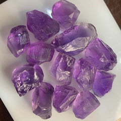 Big Facet Rough Purple Amethyst Lot