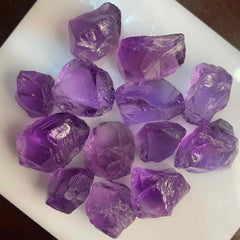 Big Rose De France Amethyst Facet Rough Lot