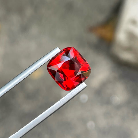 Bright Orange Red Spessartine Garnet Gemstone