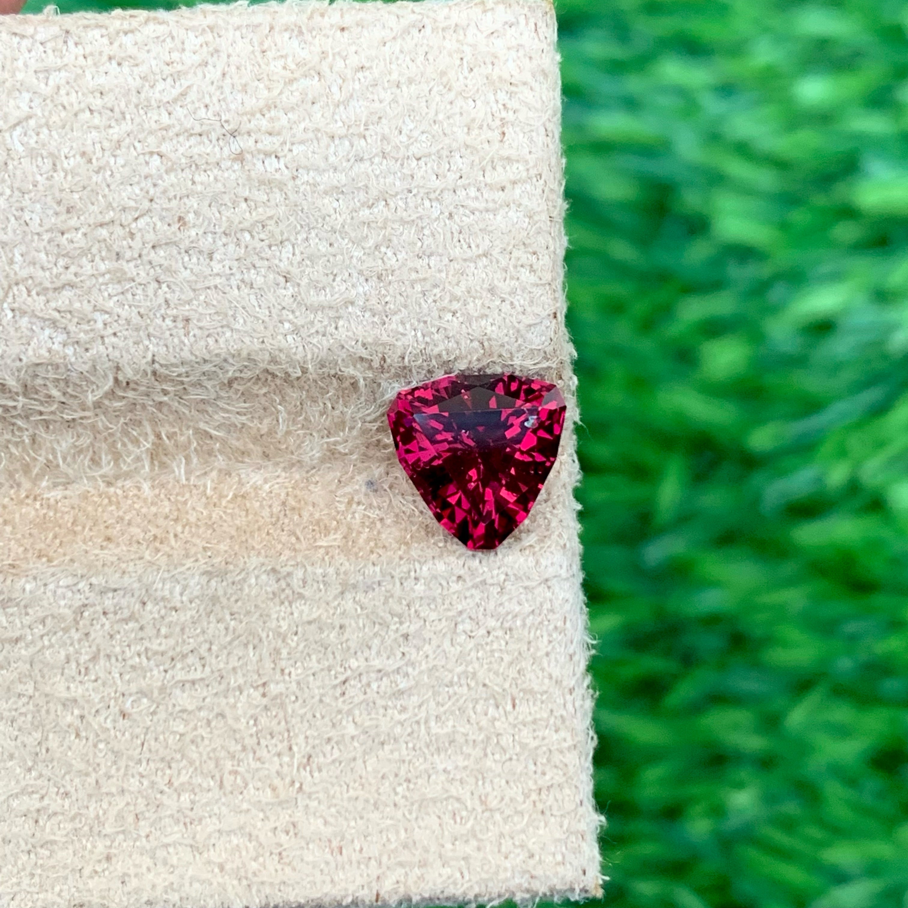 Bright Pinkish Red Garnet Gemstone