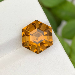 Brilliant Deep Golden Citrine Gemstone