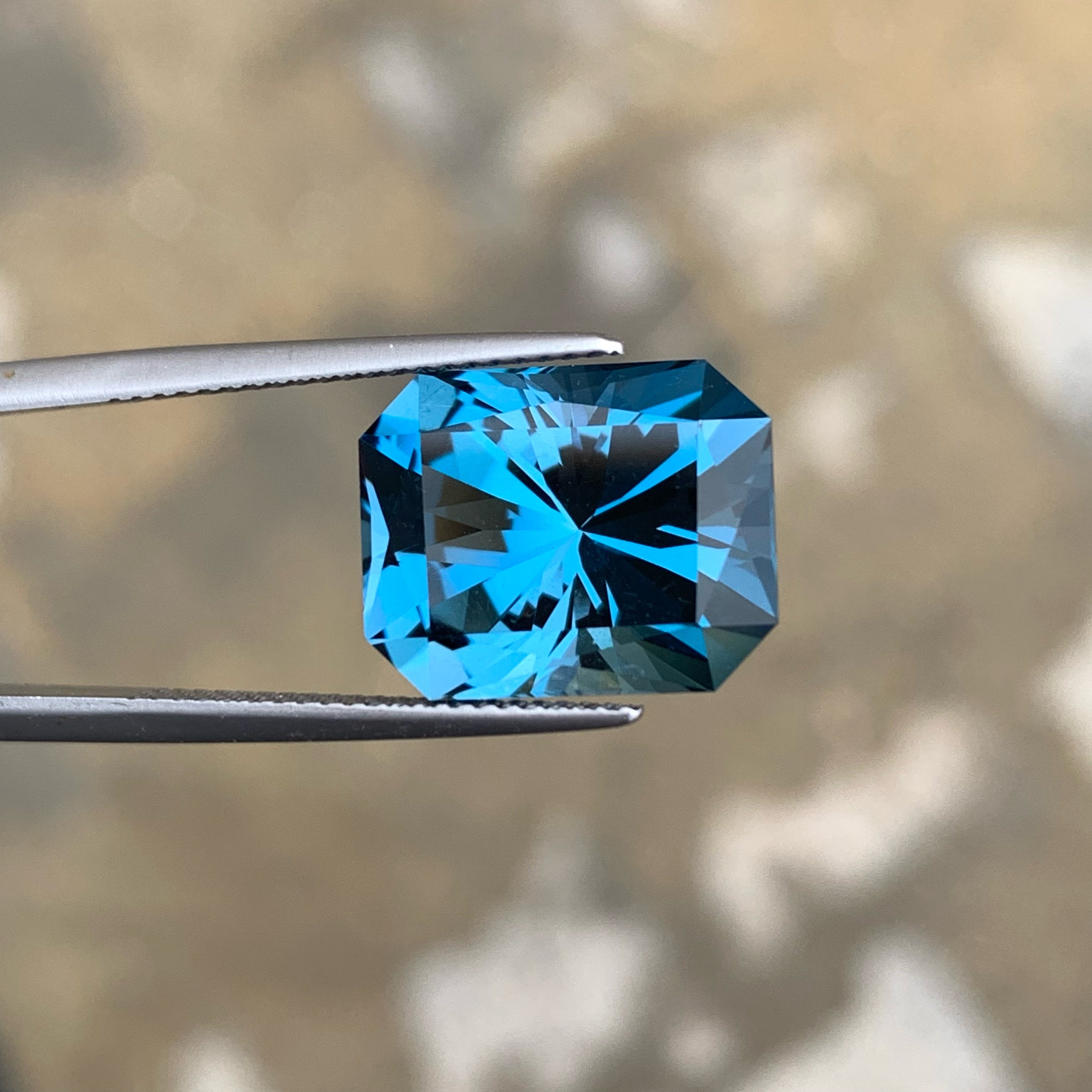 Brilliant London Blue Topaz Gemstone