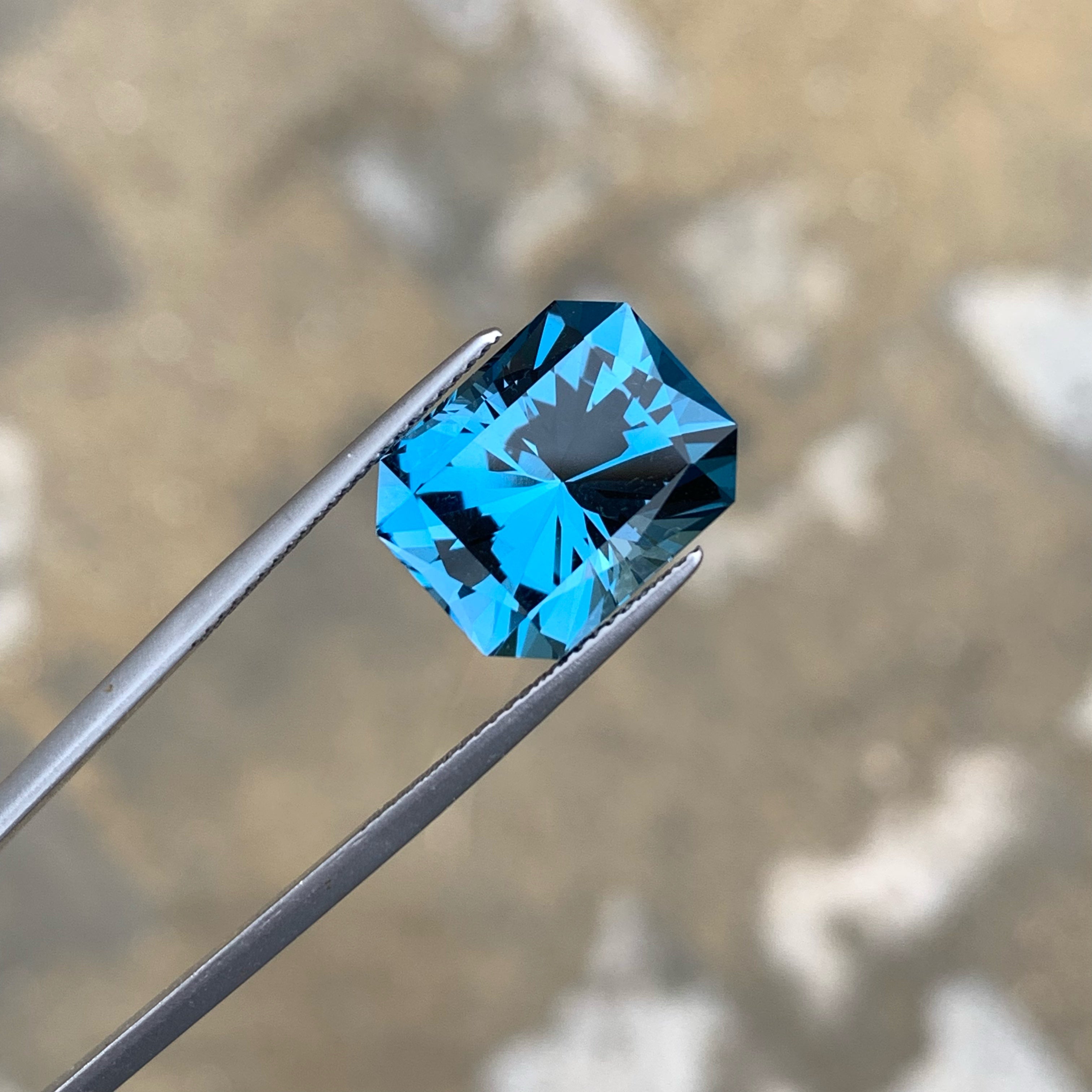 Brilliant London Blue Topaz Gemstone