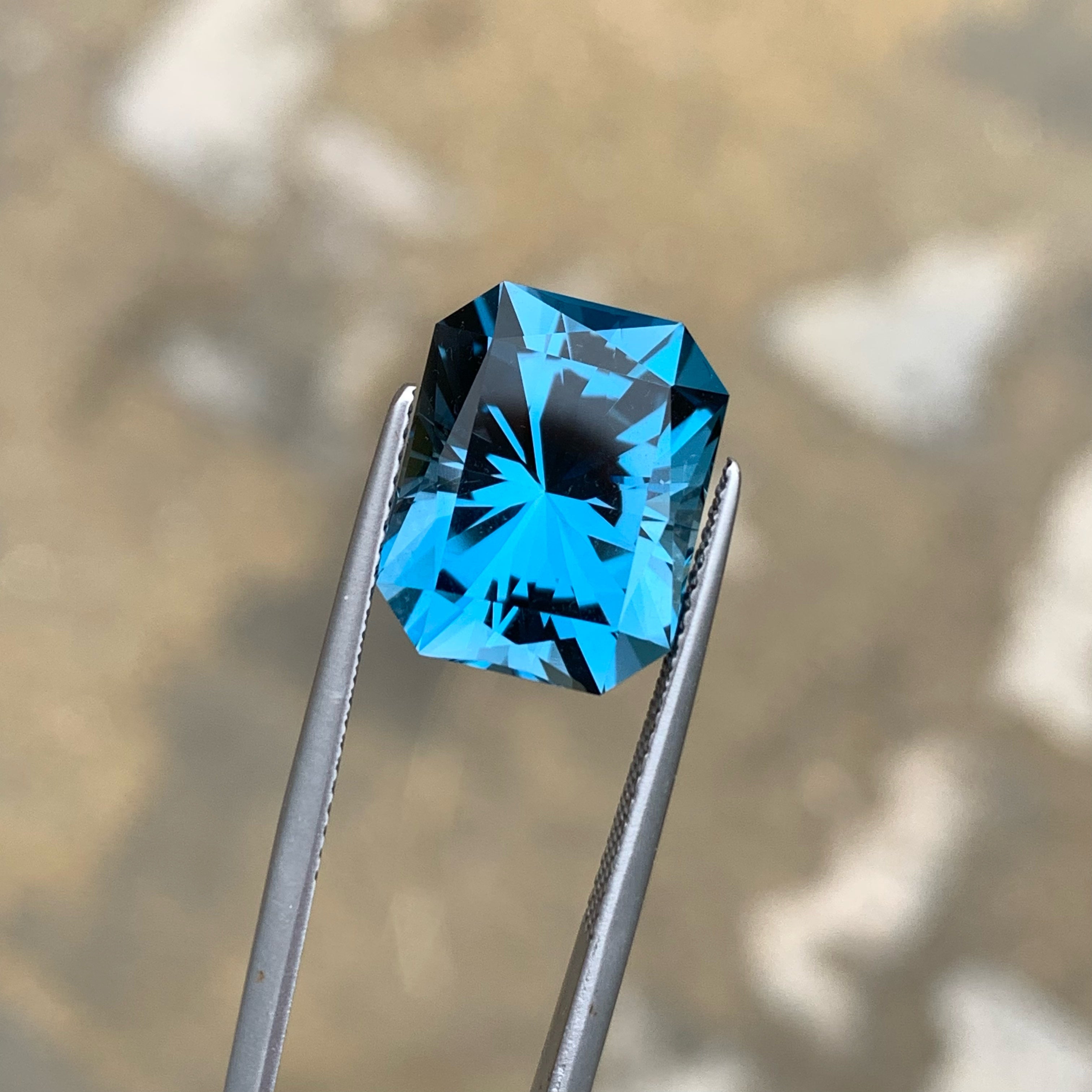 Brilliant London Blue Topaz Gemstone