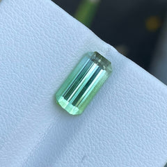 Brilliant Mint-Green Tourmaline Gemstone