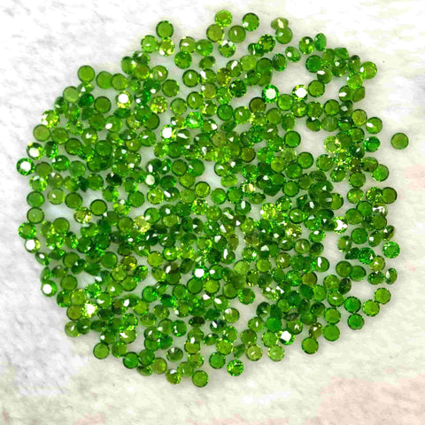 40 Carats Calibrated Size Forest Green Diopside Gemstones Lot