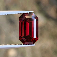 Cut Garnet Gemstone