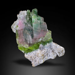 Cat’s Eye Effect Tourmaline Cluster On Albite Matrix