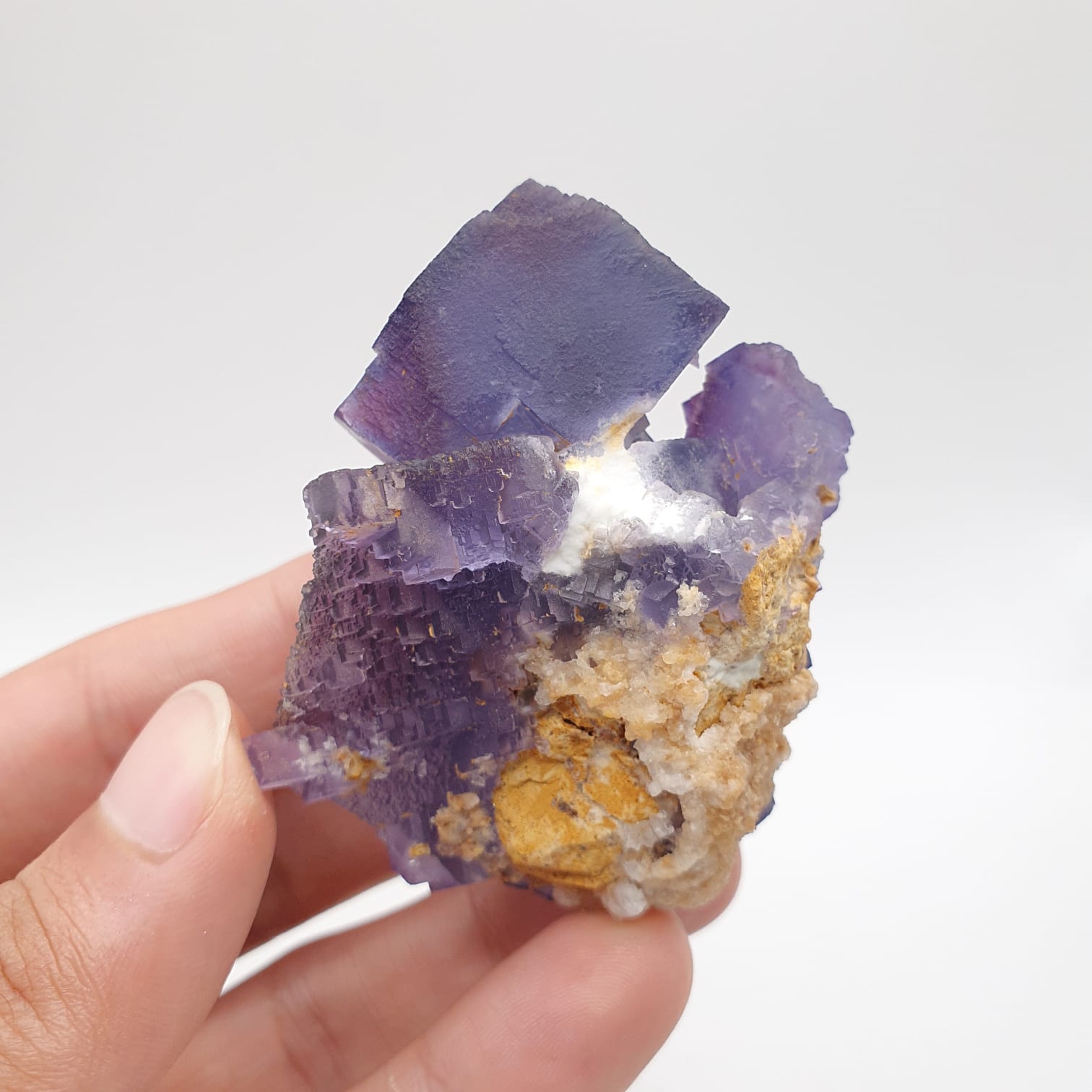 Colorful And Adorable Aggregate Of Fluorite Cubes