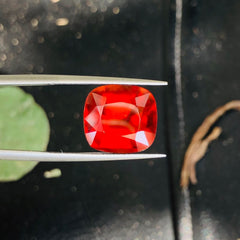 Cushion Cut Hessonite Garnet