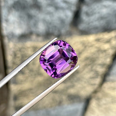 Cushion-Cut Soft Purple Amethyst Gemstone