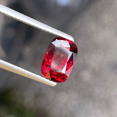 Dazzling Deep Red Natural Spinel