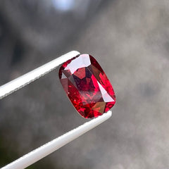 Dazzling Deep Red Natural Spinel