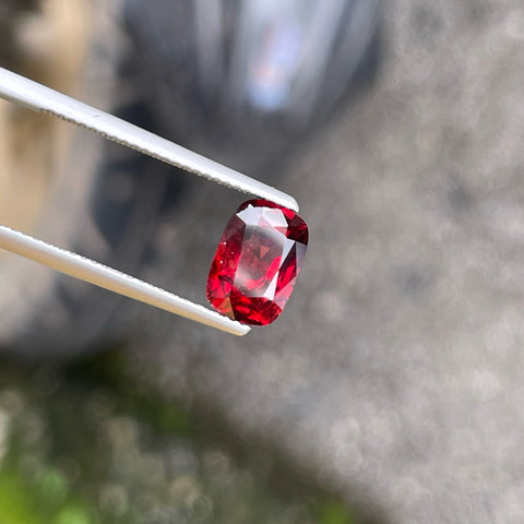 Dazzling Deep Red Natural Spinel