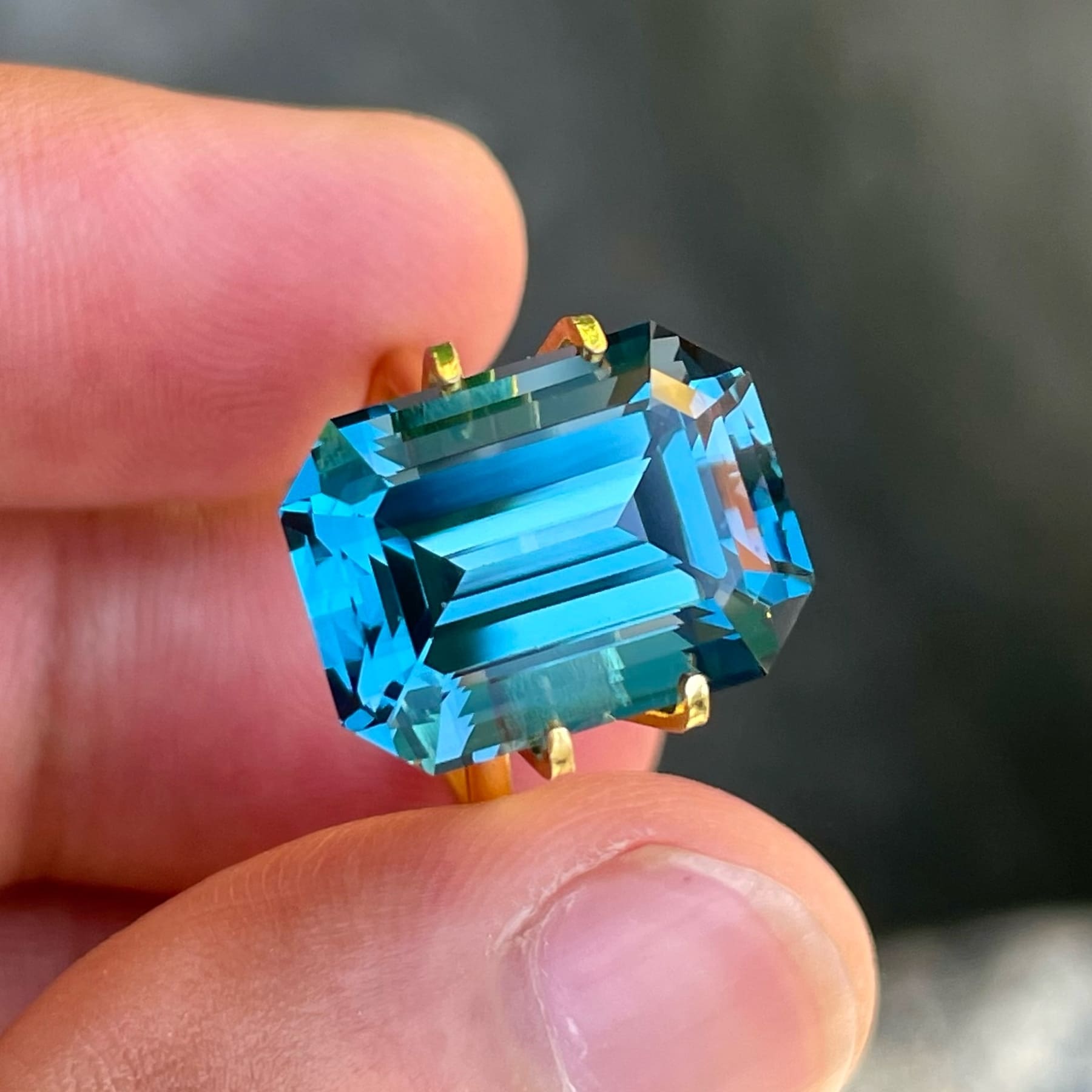 Deep Color London Blue Topaz Gemstone โ Gandhara Gems