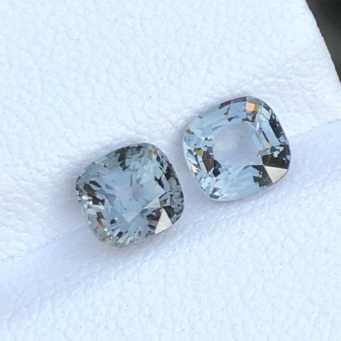 Deep Gray Spinel Pair