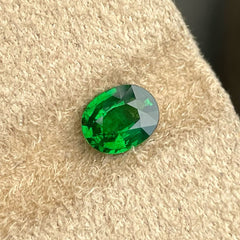 Deep Green Tsavorite Garnet Gemstone