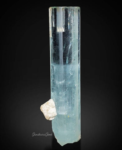 Double Terminated Aquamarine Crystal with Albite