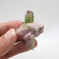 Elbaite Var. Tourmaline Rocket With Perfect Side Crystals