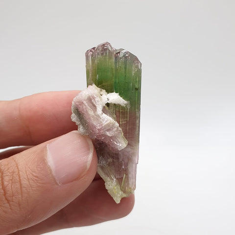 Elbaite Var. Tourmaline Rocket With Perfect Side Crystals