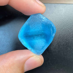 Electric Swiss Blue Rough Topaz