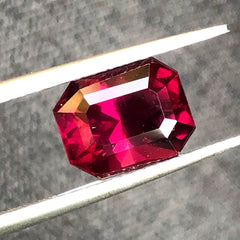 Elongated Asscher Cut Loose Garnet Gemstone