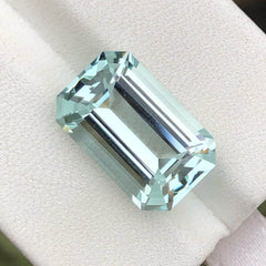 Emerald Cut Aqua Blue Aquamarine