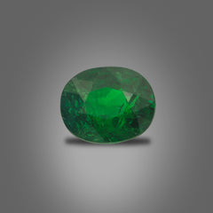 Enchanting Green Tsavorite Garnet Gem